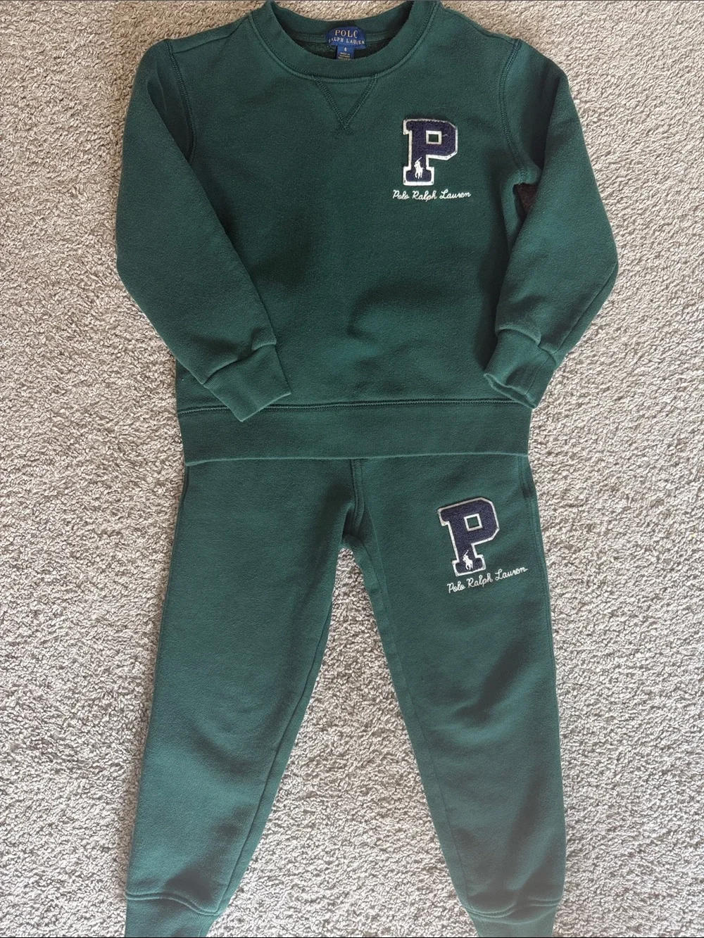 Polo by Ralph Lauren Kids Forest Green Sweatshirt & Joggers Set